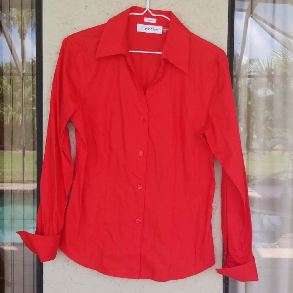 CALVIN KLEIN button down blouse